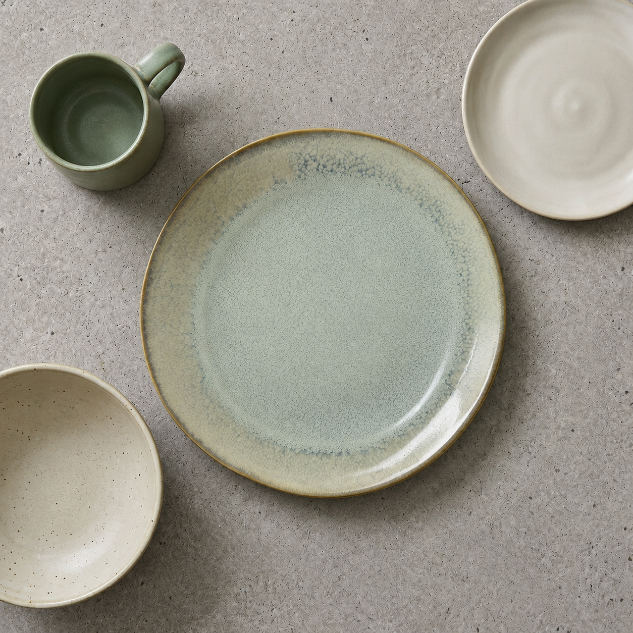 Dinner Plate Set (4-Piece) – Sahara Series | Arzorra Arzorra