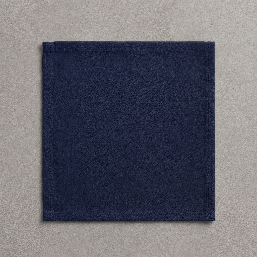 Navy Blue Napkins | Set of 4 Arzorra