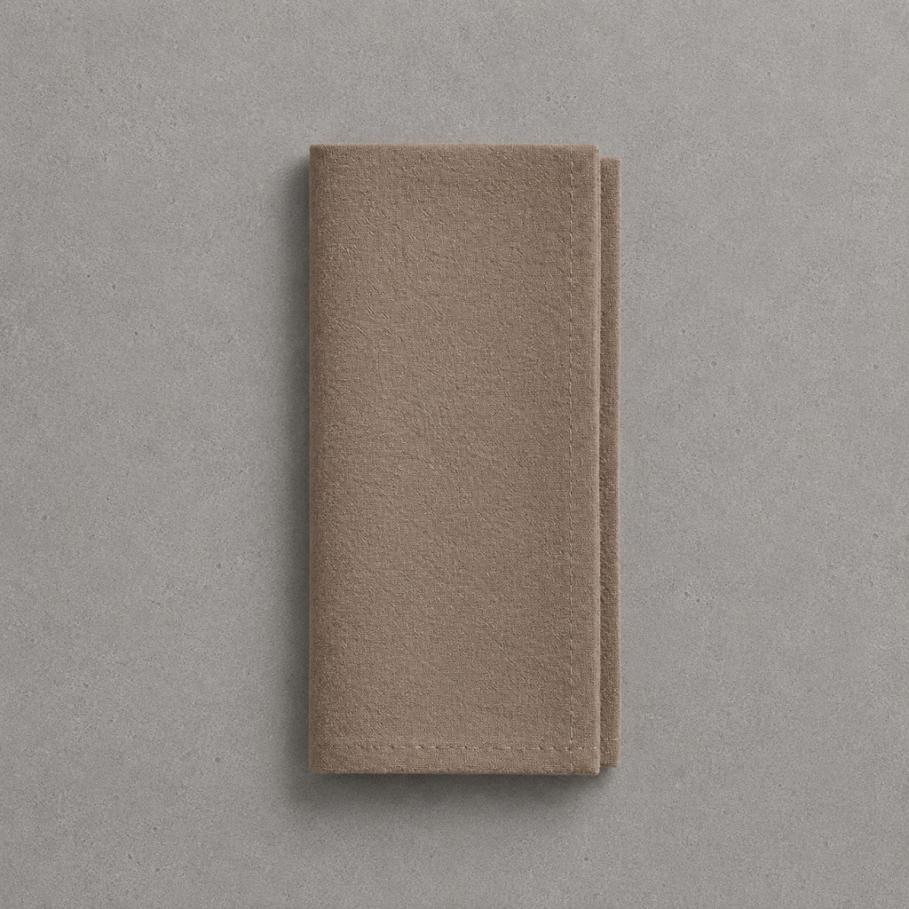 Mocha Brown Napkins | Set of 4 Arzorra