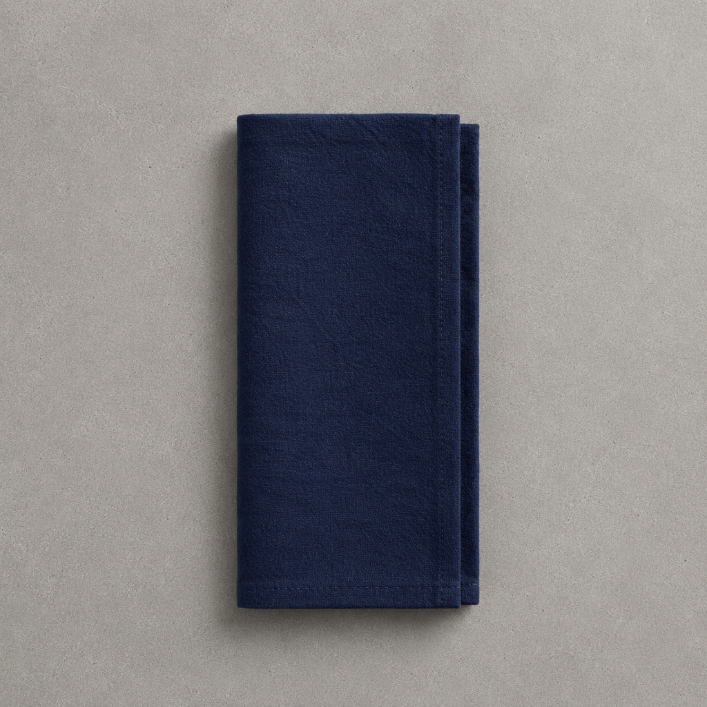 Navy Blue Napkins | Set of 4 Arzorra