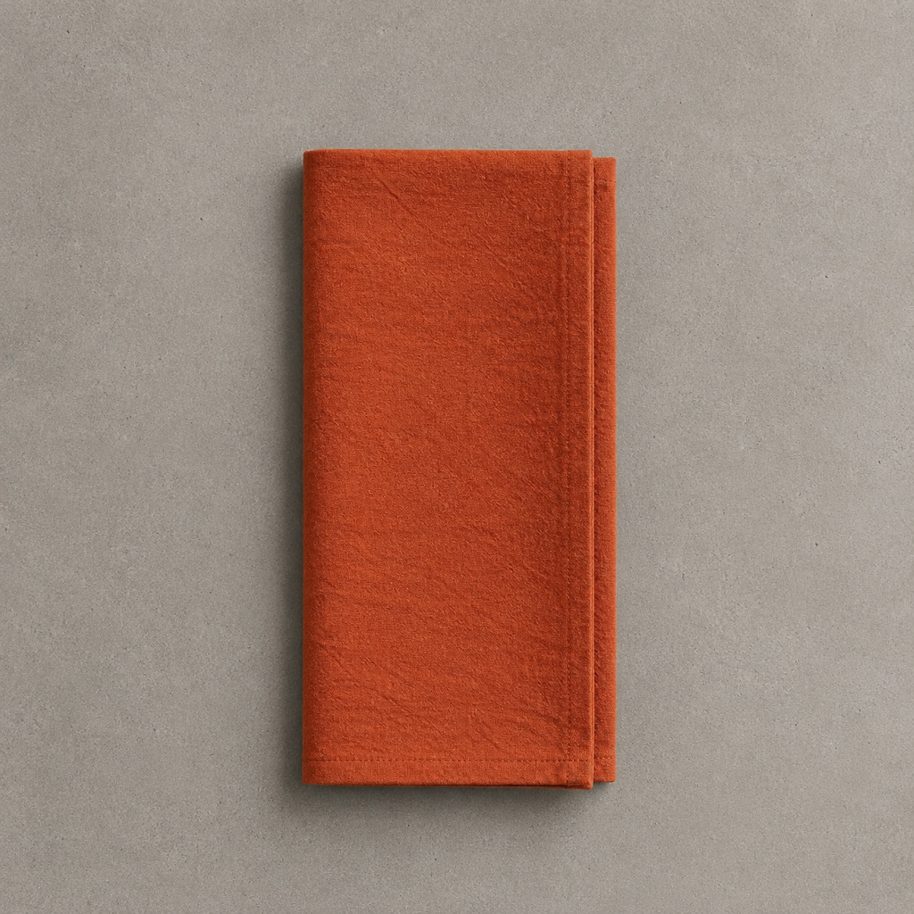 Sunset Orange Napkins | Set of 4 Arzorra